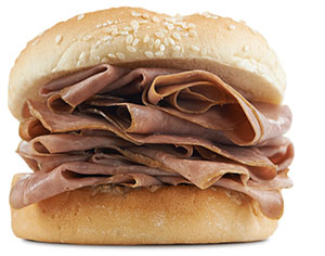 Arby's original roast beef sandwich